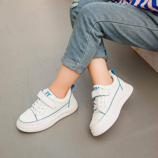 Casual Sneakers 2020 Boys Girls White Canvas Shoes Children's Korean Black and White Board Shoes