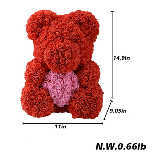 Bear Of Roses Artificial Flowers Diy Cheap Wedding Decoration Gift