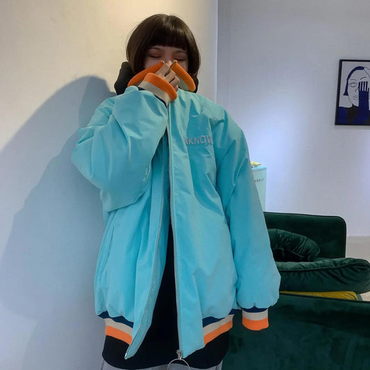 Winter Fried Street Thick Padded Jacket Women All-match Korean Loose Student Padded Jacket Women