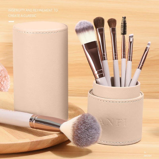 7pcs Makeup Brush Set Eye Shadow Brush Beginner Animal Hair Makeup Beauty Full Set of Tools
