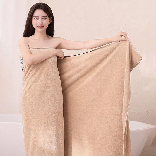 Large Size Thick Warm Coral Fleece Skin-friendly Soft Bath Towel Strong Water Absorption Can Be Used In All Seasons No Hair and No Fading