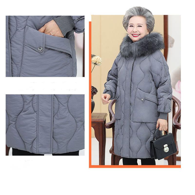 Large Size Middle-aged and Elderly Winter Clothes Women's Cotton-padded Clothes Mom and Grandma Padded Clothes Thickened Clothes