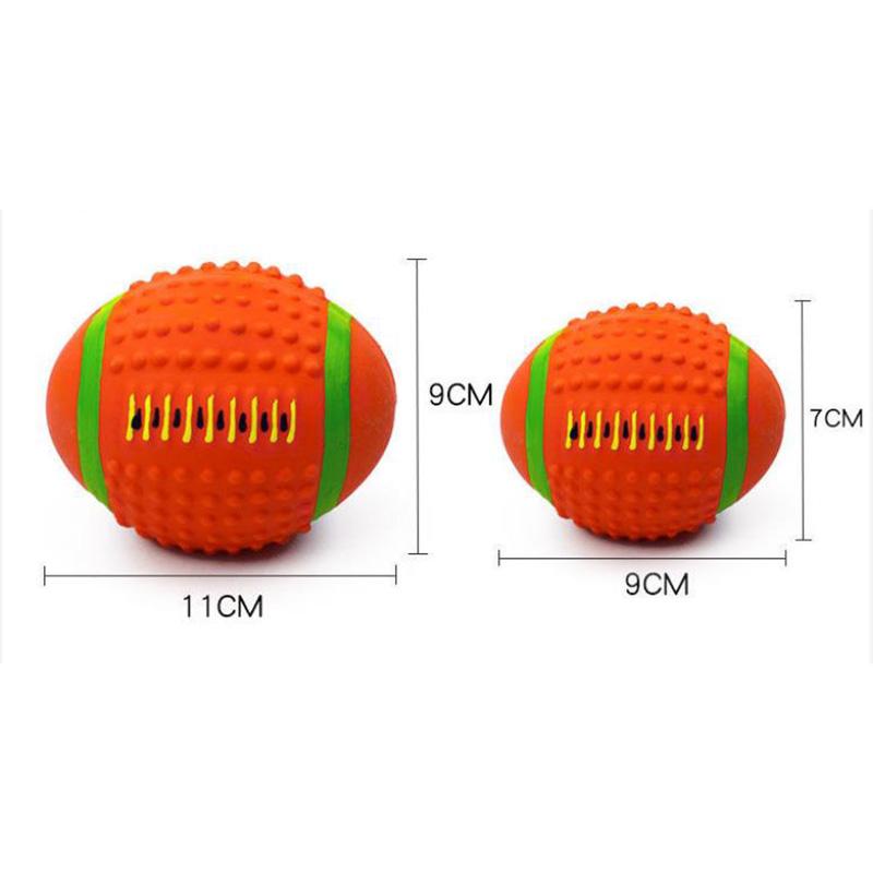 Cats Dogs Toys Bite-resistant Teething Sound Latex Ball Toy Dog Training Artifact Large and Small Dogs Relieve Boredom Vent Play Fun Chewing Toy