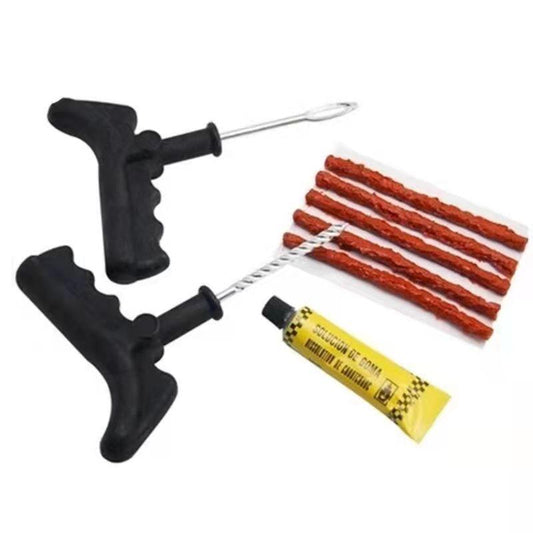 Car Tire Repair Tool Repair Tool Kit, Car and Motorcycle Fast Tire Repair Tool, with 5 Tire Repair Strips
