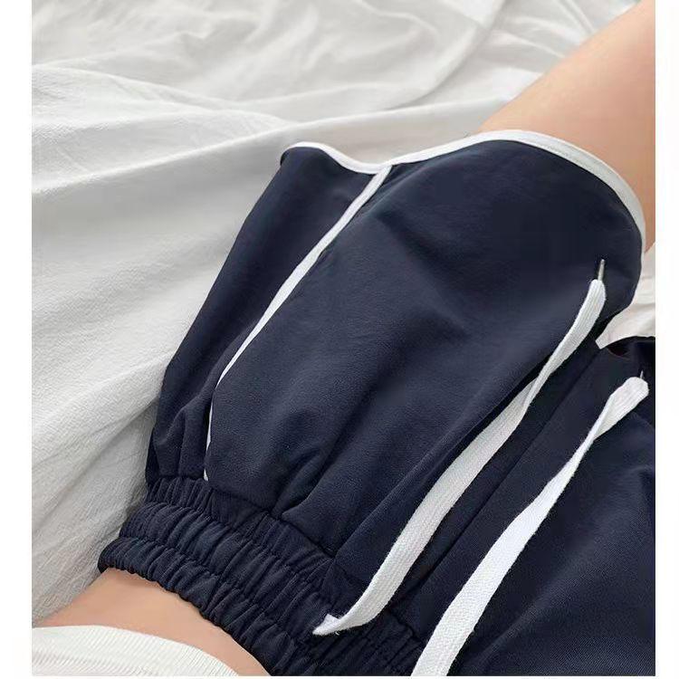 Women's Classic Side Striped Sports Shorts Loose and Thin Wide Leg Pants Casual Yoga Pants Running Shorts for Women Cute Jogging Pants Golf Short