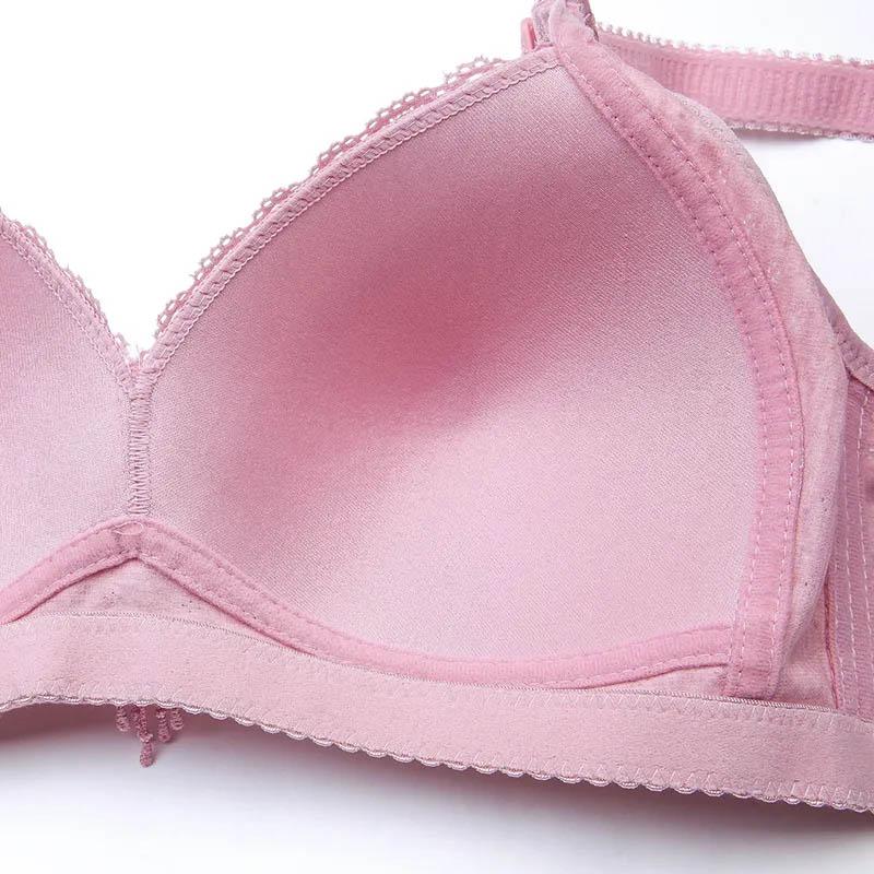 Thin No Steel Ring Gathered Anti-sagging Breasts Can Be Penetrated In All Seasons Skin-friendly and Sweat-absorbing Bra