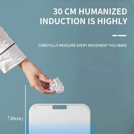 14 Liters Smart Sensor Trash Can Household with Lid Bathroom Kitchen Living Room Toilet Automatic Thickening Increase Trash Can