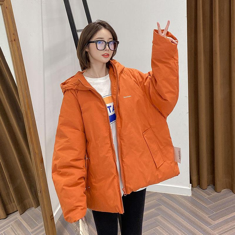 Cotton Jacket Women's Short Winter Korean Version of Loose Bf Style Student Bread Jacket All-match Hooded Cotton Coat