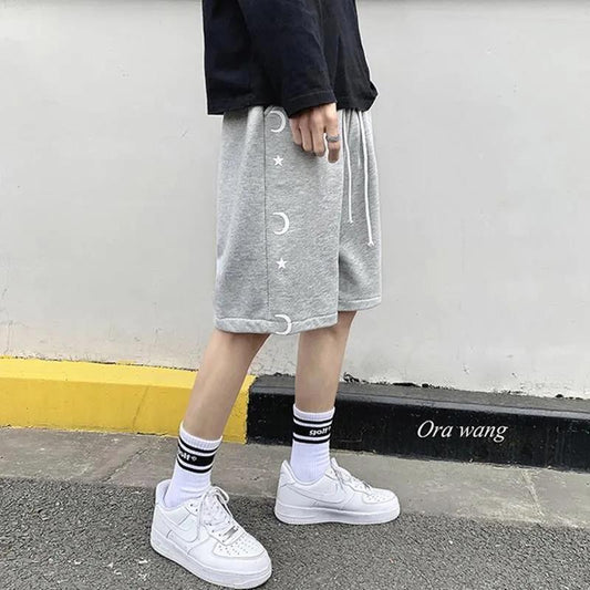 Five-point Pants Men's Shorts Loose Straight-leg Sports Pants Slim Pants