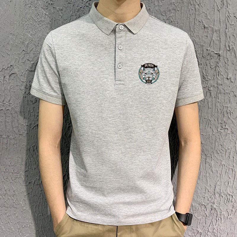 Summer New Lapel T-shirt Youth Short-sleeved POLO Shirt Men's Shirt