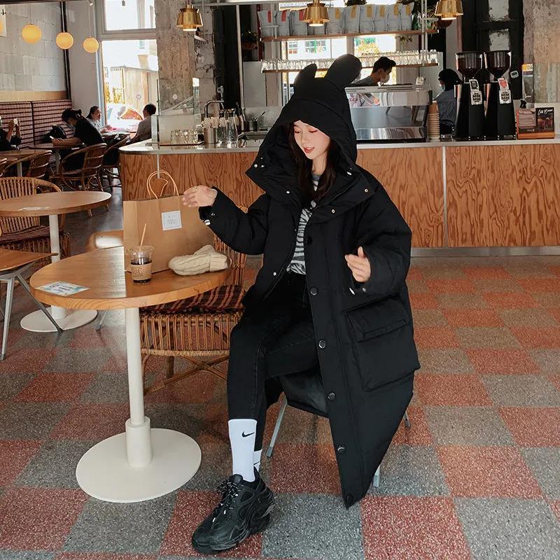 Winter Down Jacket Women's Fluffy Warm Cotton-padded Jacket Cotton-padded Jacket Design Full of Fashion Sense of Casual Jacket