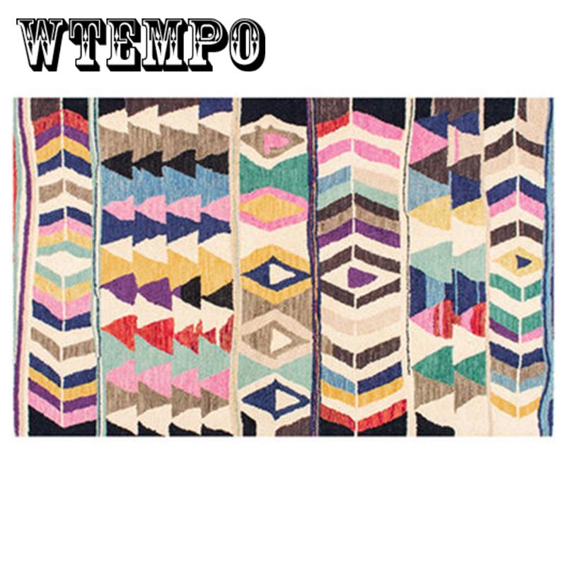 Morocco Carpets for Kids Home Living Room Cushion Non-Slip Hallway Bedroom