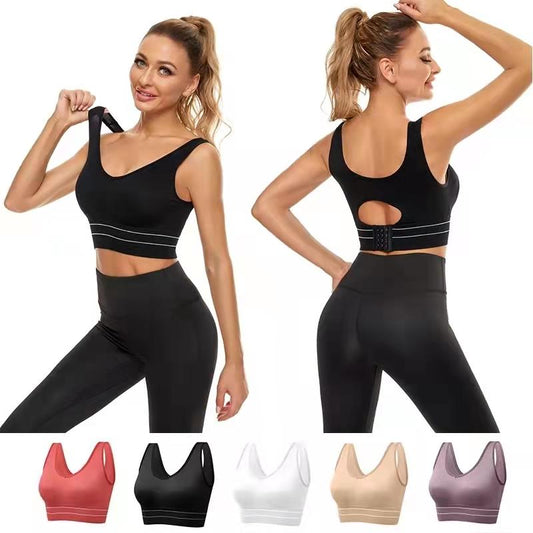 Sports Bra Women Yoga Crop Top Shockproof Push Up Underwear Fitness Bras Athletic Vest Gym Shirt Sport Sportswear