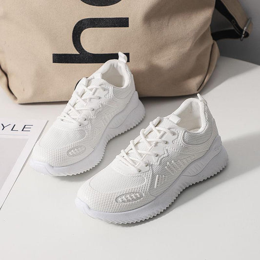 Mesh Sports Shoes Women's Spring and Autumn Women's Shoes Breathable Fitness Running Shoes Net Celebrity Wild Casual Old Shoes