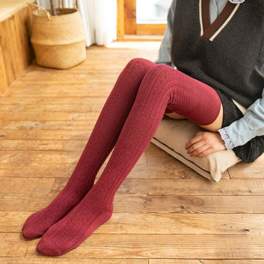 Japanese College Wind Plus Thick Thickening Socks Stack of Cotton Socks Thigh High Tube Stockings Leg Warmers