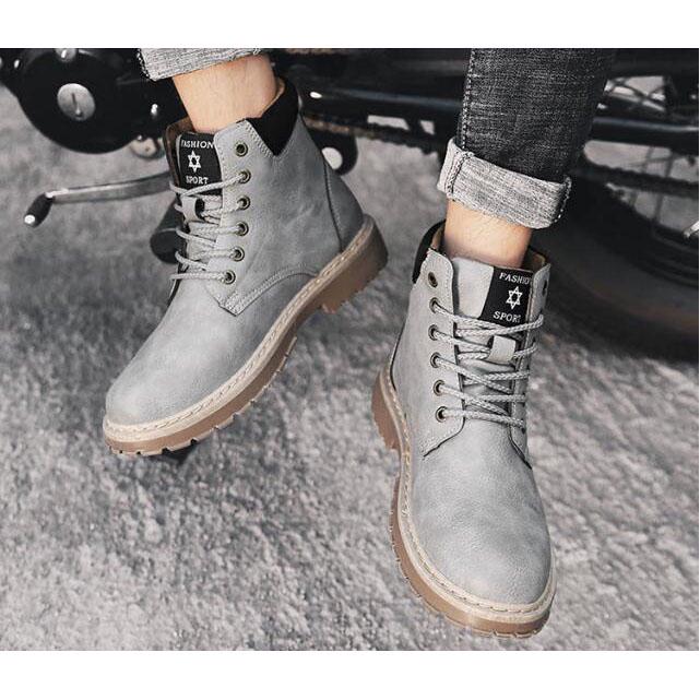 Martin Boots Male Students High Top Shoes Autumn and Winter Boots Men Motorcycle Boots Men's Sneaker