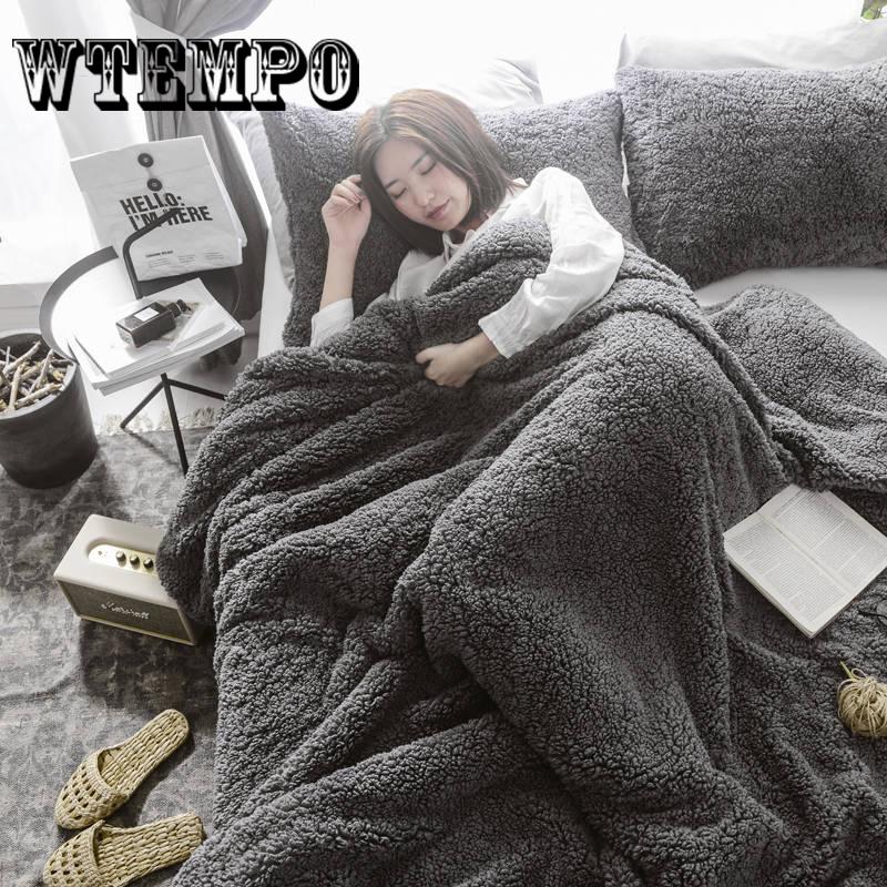 Home Textile Winter Duvet Cover Set Lamb Cashmere Family Bedding Sets 4pcs/set