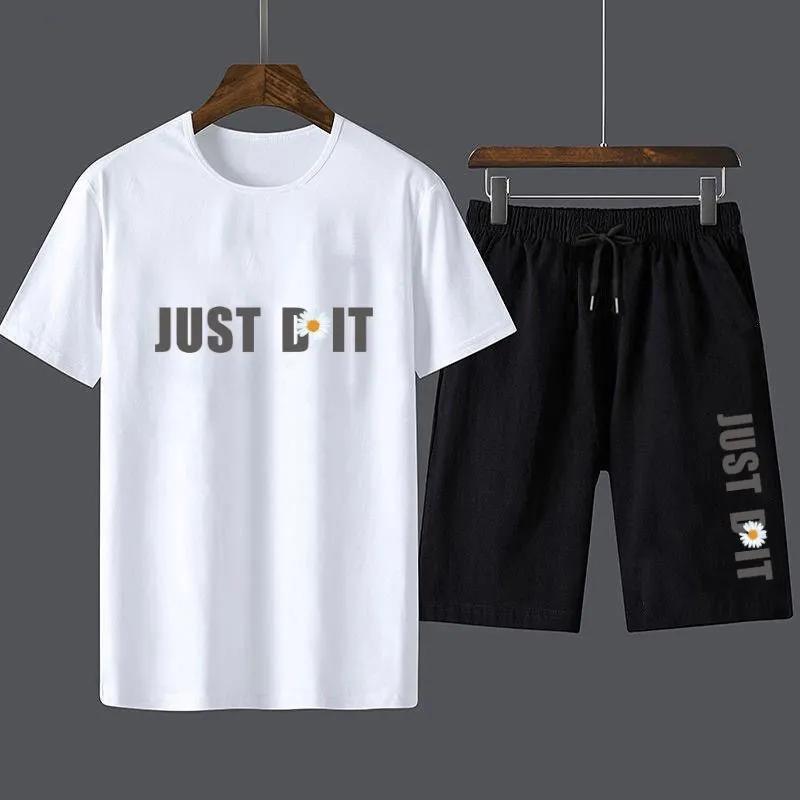 Suit Summer Short-sleeved T-shirt Sports Suit Male Student All-match Youth Casual Five-point Shorts Set