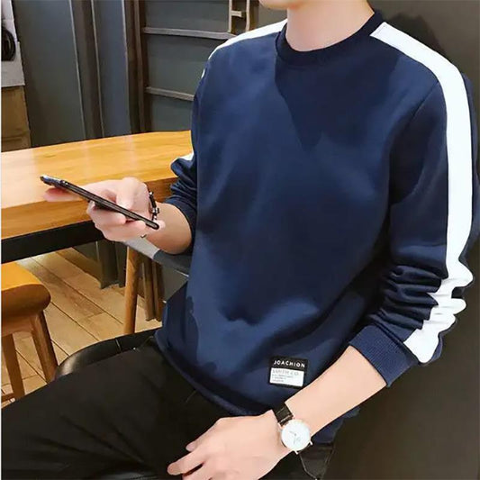 Autumn Men's Round Neck Casual Sweater Korean Round Neck Long-sleeved Sweatshirts Men's Young Clothes