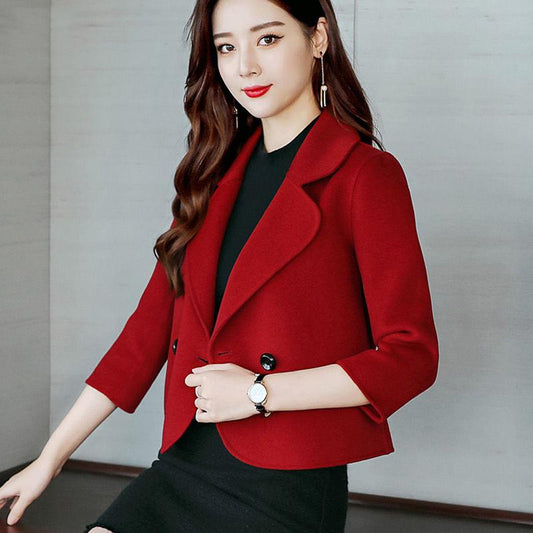 Fashion All-match Knit Jacket Autumn and Winter Korean Fashion All-match Imitation Mink Velvet Ladies Cardigan Jacket