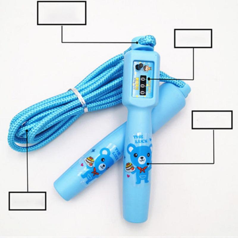 Anti-winding Design Adjustable Cartoon Skipping Rope Children Counting Skipping Rope Sports Fitness