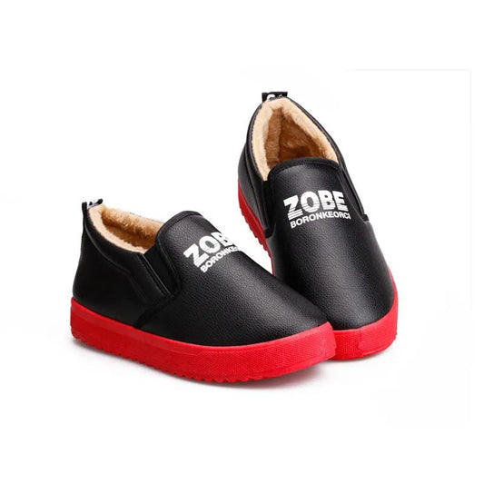 Winter Warm Korean Version of All-match Waterproof Plus Velvet Padded Cotton Shoes Flat-bottomed Cotton Shoes for Women