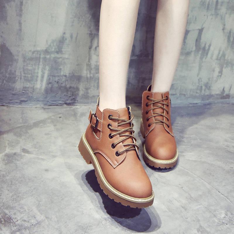 Women's Martin Boots Ladies Chelsea Boots Leather Winter Ankle Boots Snow Cow Leather Boot Female