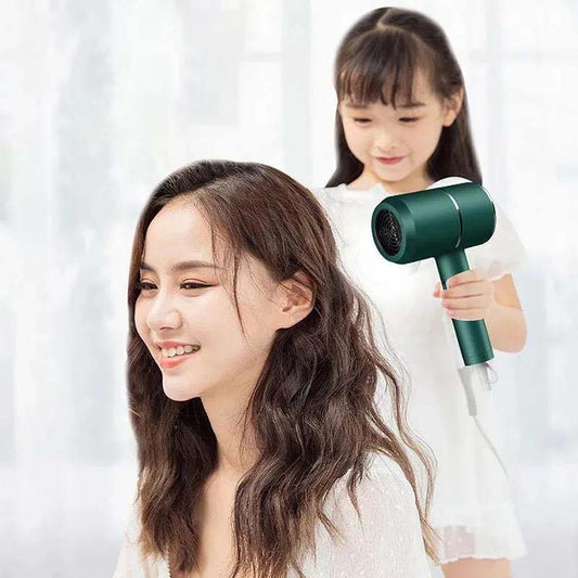 Hair Dryer Household 1999W Power Blue Light Negative Ion Travel Portable Silent Hair Dryer