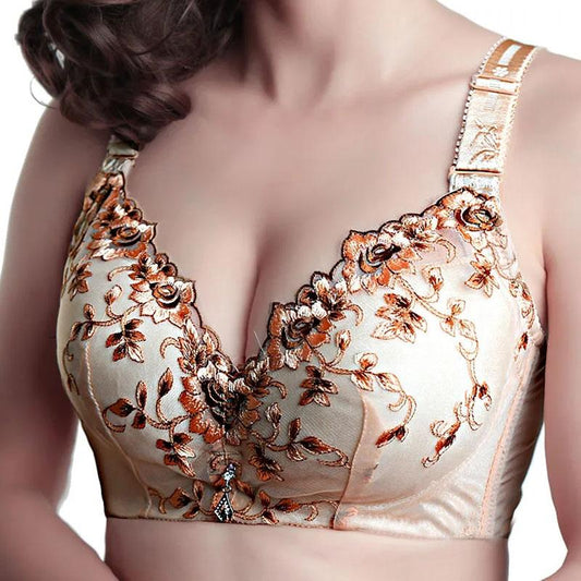 Floral Bras Sexy Push Up Bra for Women Plus Size Underwear Lingerie Thin Wire Free D Bralette Woman Push Up Bras