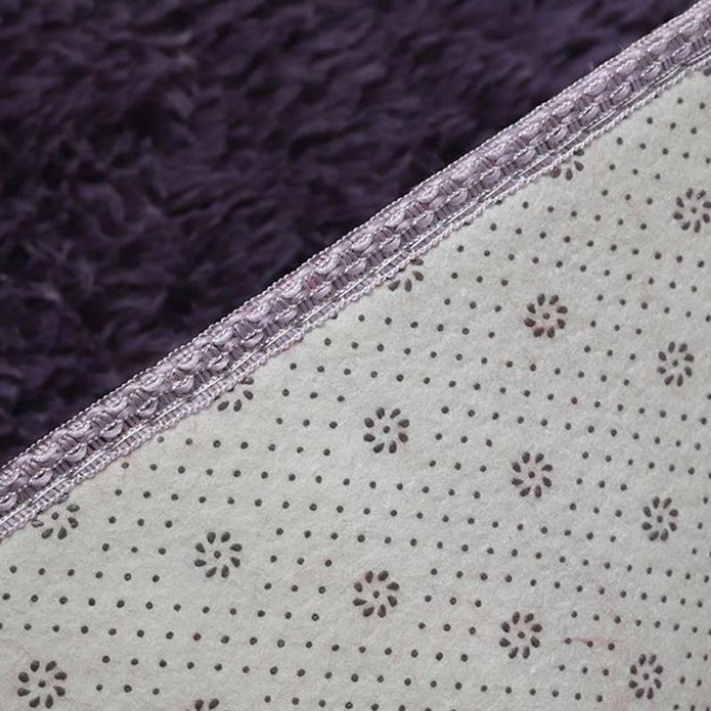 Soft and Thickened Living Room Carpet Solid Color Cushion Blanket Bedroom Bedside Plush Carpet