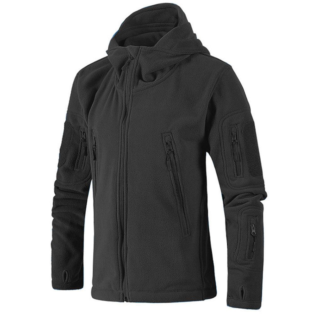 Outdoor Tactical Spring and Autumn Warm Cardigan Men's and Women's Fleece Fleece Thicken Jacket Polar Fleece Jacket