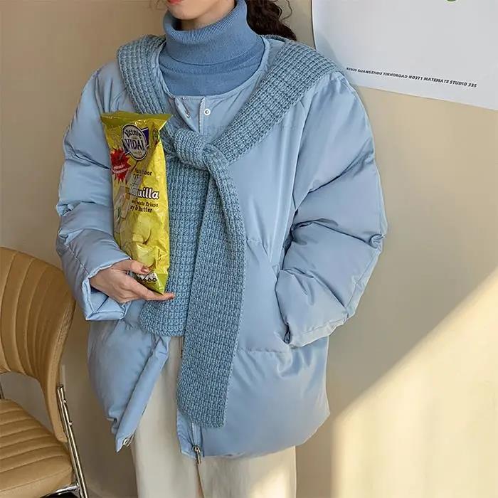 Cotton-padded Jacket Women's Mid-length Coat Winter Women's Cotton-padded Jacket Female Students Loose Korean Style