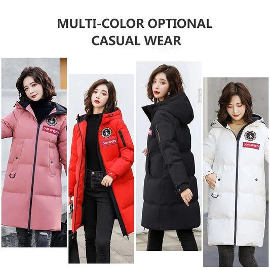 Down Jacket Women's Mid-length Korean Style Tooling Pie To Overcome High-grade Thickened Winter Jacket Warm Cotton Clothes