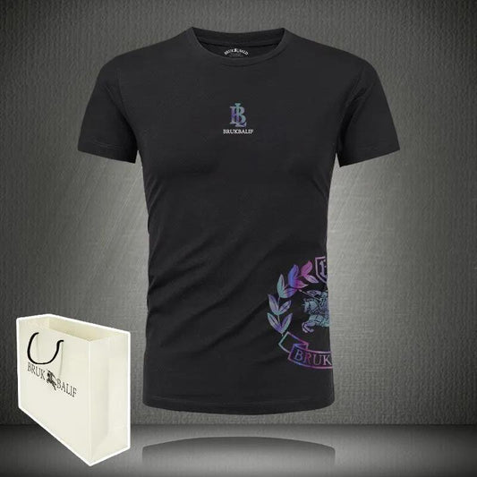 Modal T-shirt Summer Ice Silk Cool and Comfortable Tees Soft Breathable Casual Tops Men O-neck Short Sleeve Slim Shirt