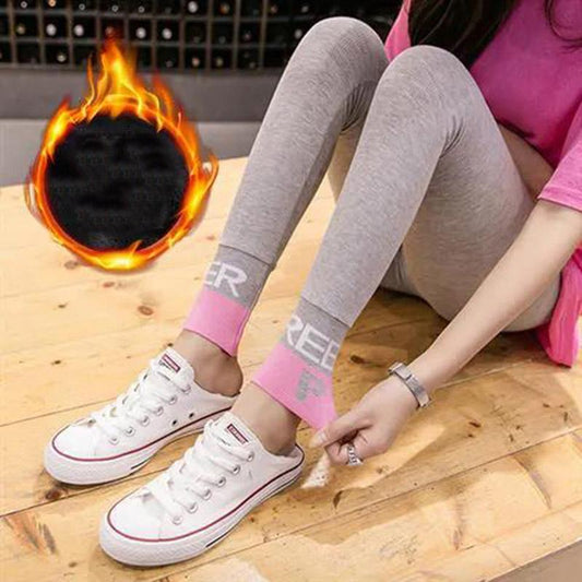 Fashion All-match Winter Women's Plus Velvet Thickened Leggings Women's Outer Wear Tights Student Pencil Pants Were Thin