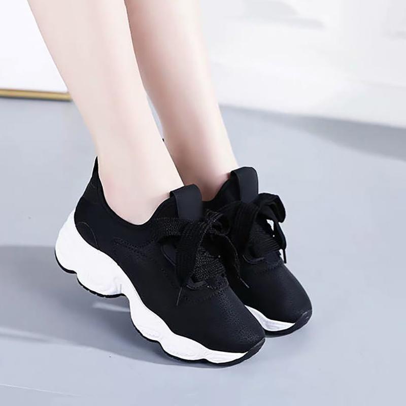 Breathable Sneakers Women Walking Sneakers Comfortable Versatile Platform Travel Running Shoes