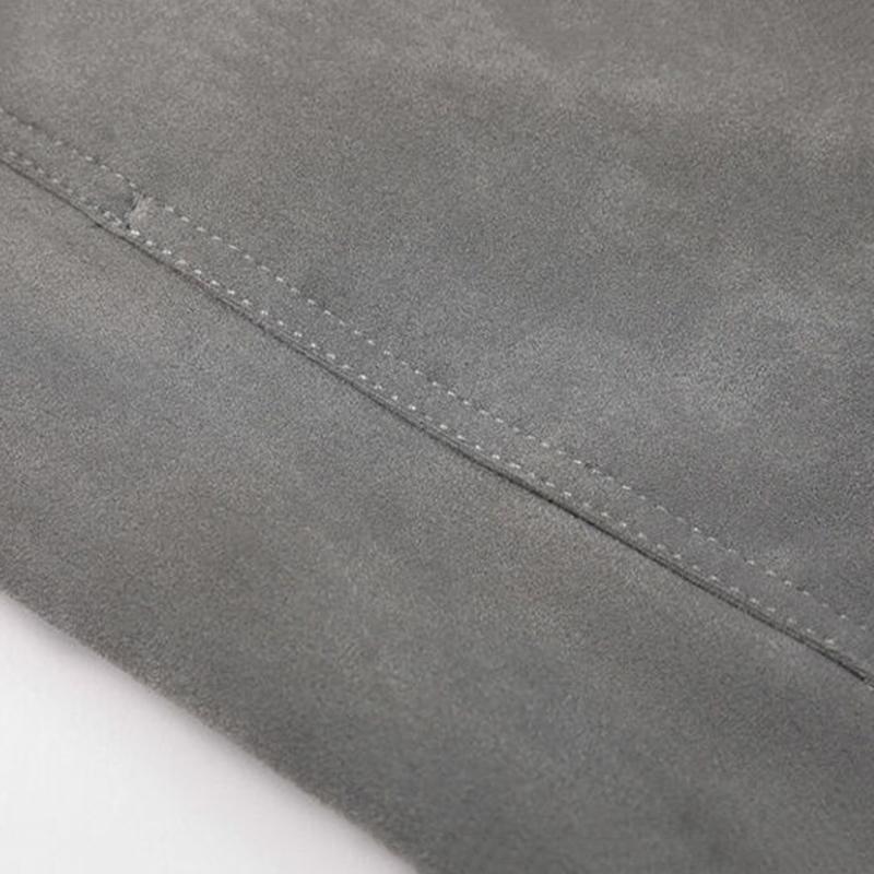 Casual Lapel Loose Jacket Men's Spring and Autumn Solid Color Suede Top Casual Warm Long-sleeved Zipper Jacket Men's