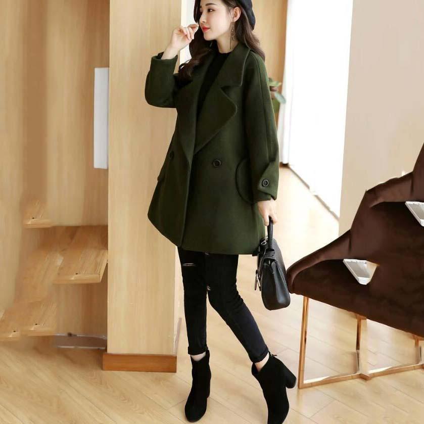 Long Sleeve Winter Wool Coat Women's Jacket Casaco Feminino Ladies Autumn Slim Short Woolen Coats