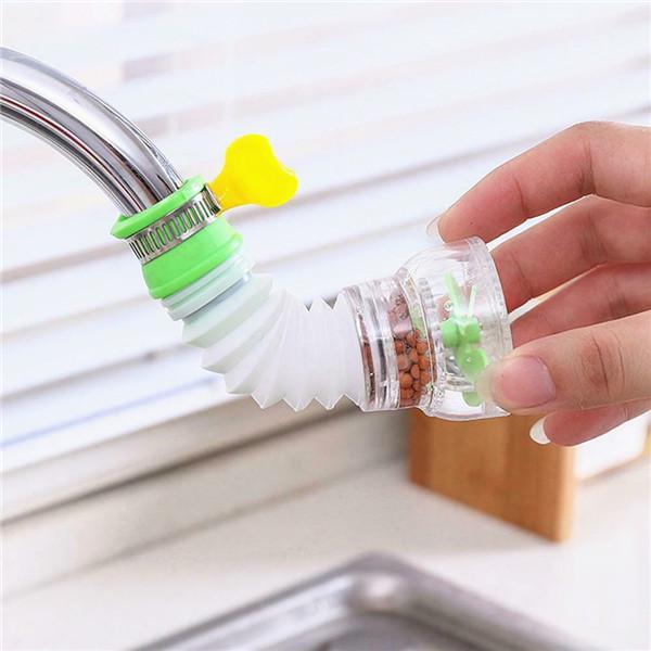 2Pcs Extensible Effective Ceramic Faucet Filter Tap Water Purifier Medical Stone Filtration Filter Impurities Germs