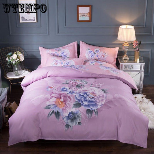 Flamingo Paisley Bedding Set Twin Queen King Size 4Pieces Floral Cotton Bedding Set 4pcs