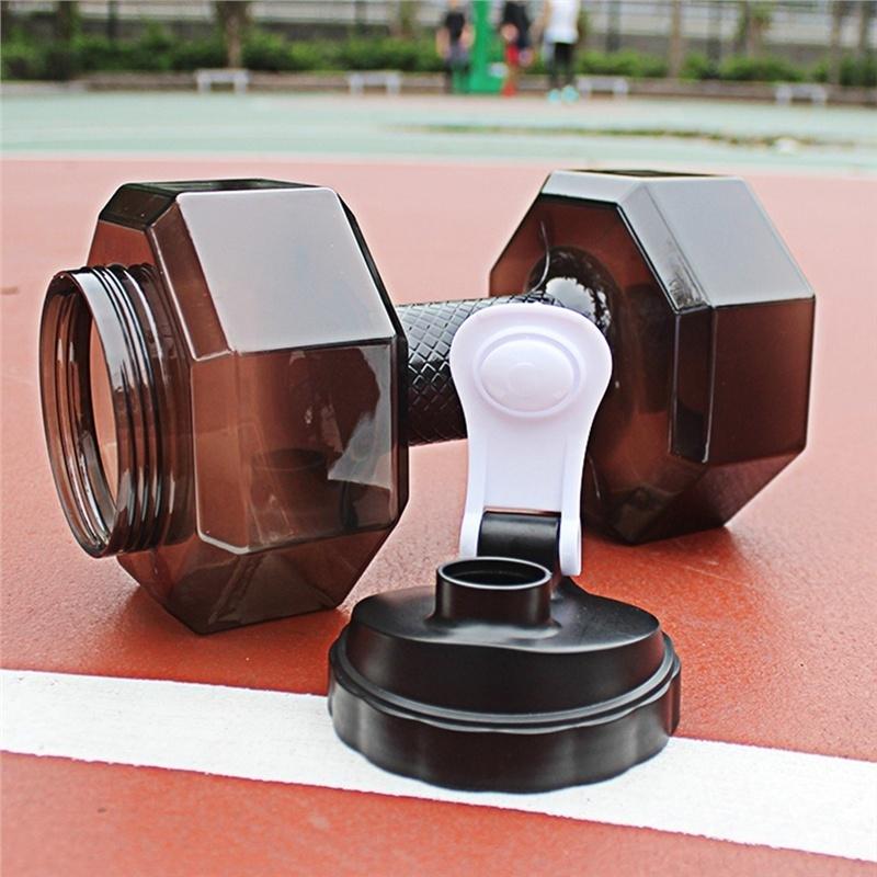2.5L Dumbbells Shape High-Capacity Sports Water Bottle