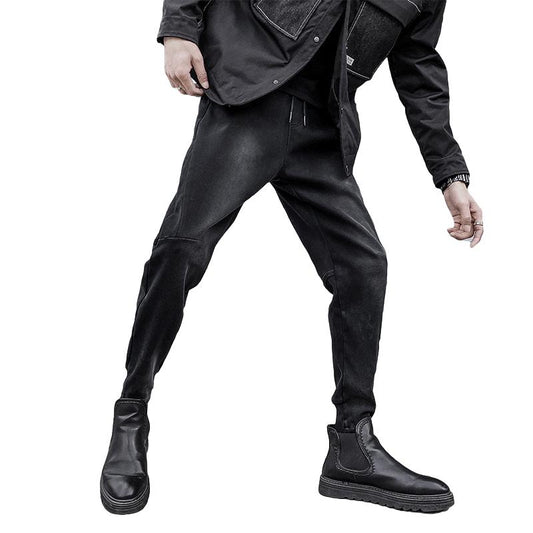 Summer Jeans Men's Net Red Nine-point Pants Casual Slim Feet Long Pants