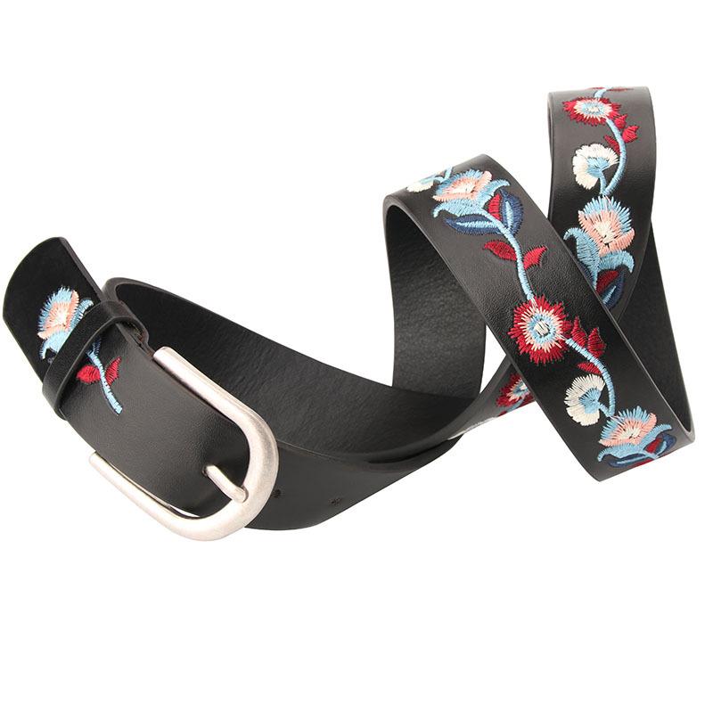 Embroidered Belt Classic Chinese Style Embroidery Decorative Belt Personality Dress Belt