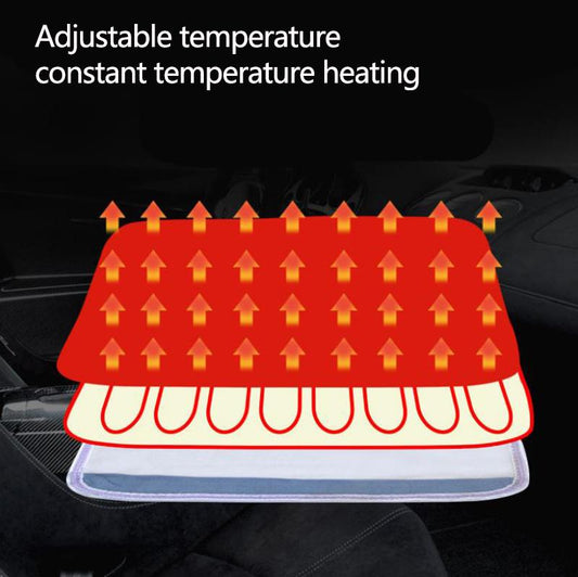 24V Car Heating Cushion Two-in-one Electric Heating Cushion Winter Heater Household Seat Heater Foot Warmer Cushion