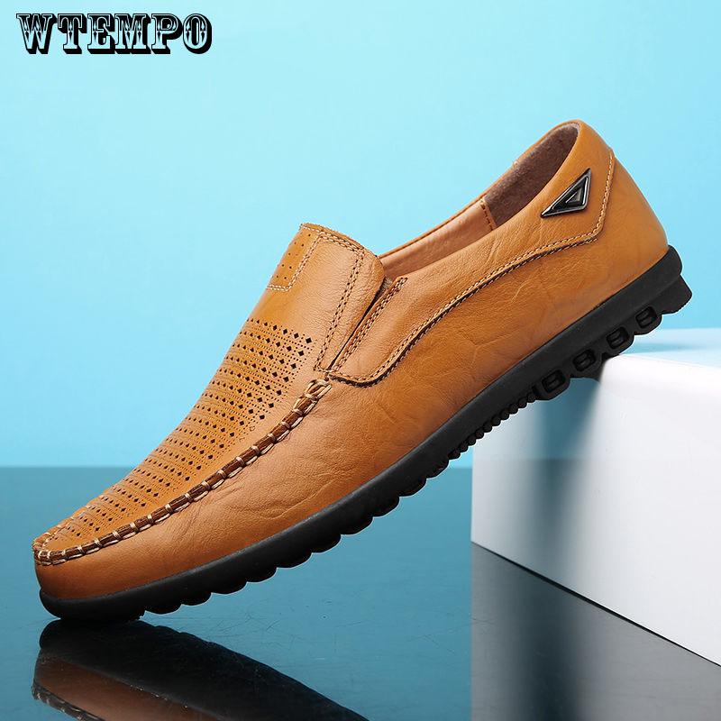 Really Breathable Men's Shoes Summer Cool Leather Comfortable Casual Shoes Formal Suit Shoes