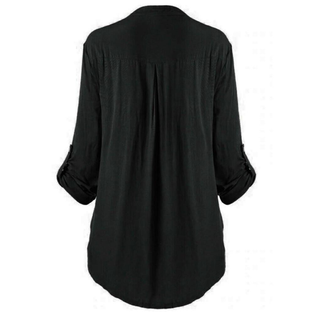 Women's Ethnic Blouse Loose Long Sleeve Cotton Lace Panel Plus Size Women's Top 6 Colors Size 8