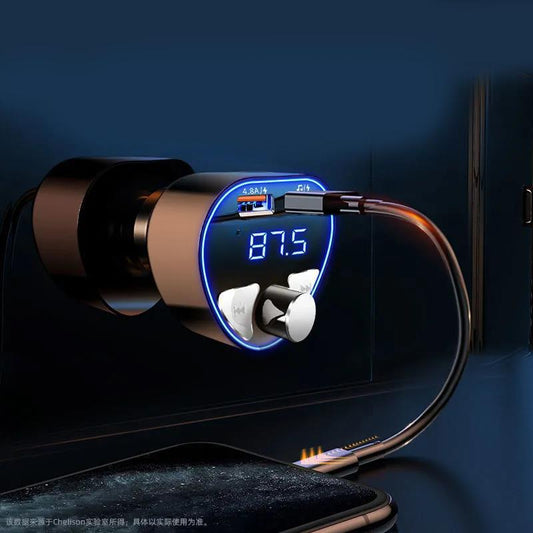 High Sound Quality Car MP3 Player Car Bluetooth Receiver Dual USB Port Fast Charger Multi-function Charging Tool Car Supplies