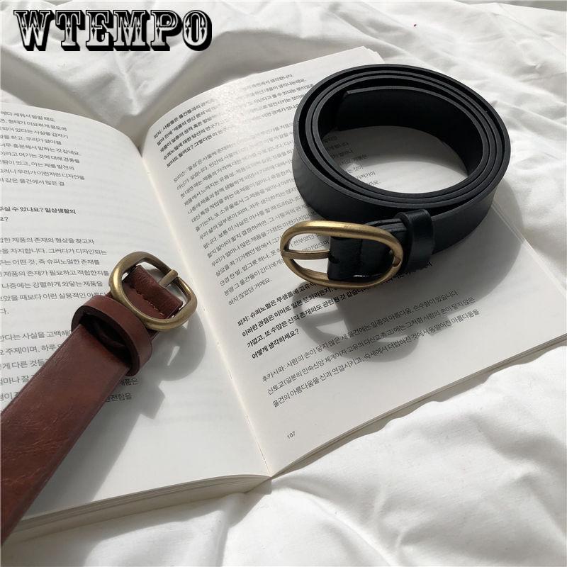 Fashion Women Lady Metal Leather Belts Buckle Waist Belt Waistband High Quality Belts female