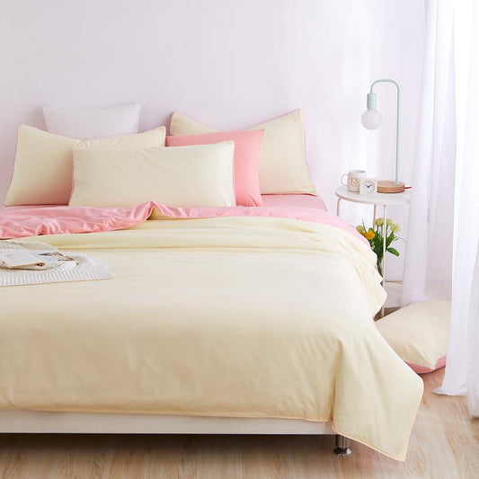 Double Side Use Spring Bedding Set Brief Style Bed Linens Size Zebra-Stripe Bed Sheet Microfi