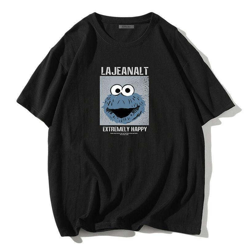 Short-sleeved T-shirt Men's New Summer Loose Trend Wild Cotton Breathable Top